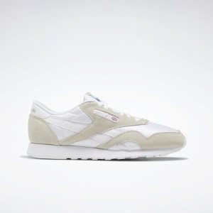 Reebok Classic Nylon Turnschuhe Damen - Weiß/HellGrau - DE 719-ISM